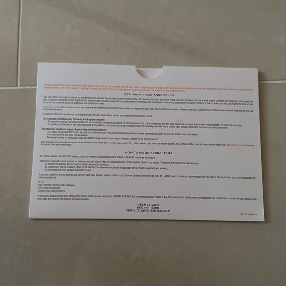 Hermes receipt holder - Picture 2 of 2